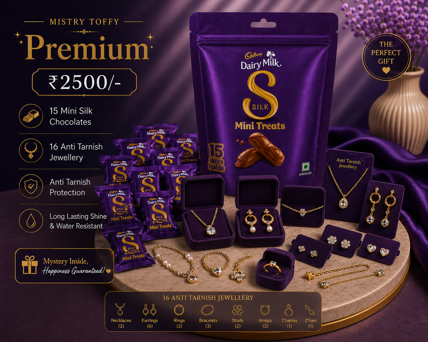 Jewellery mystery chocolates