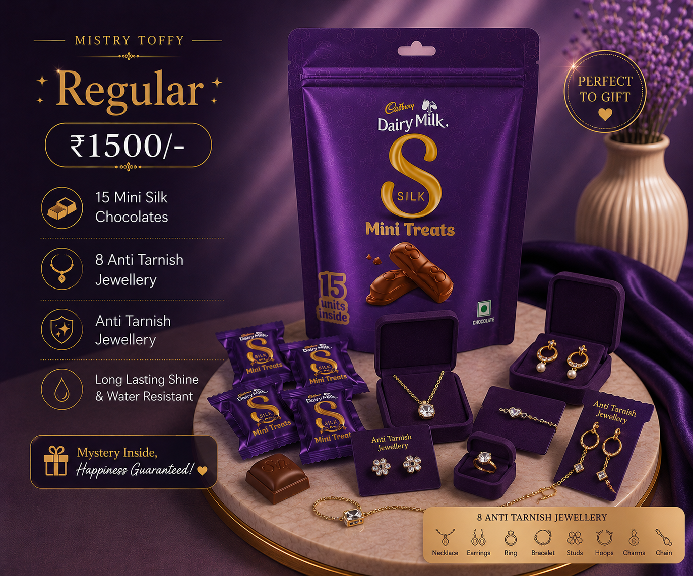 Jewellery mystery chocolates
