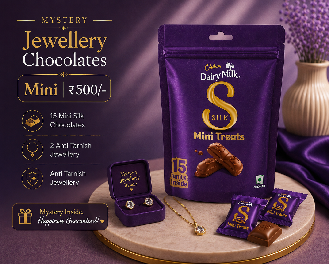 Jewellery mystery chocolates