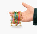 Multi Color Kashmiri Bangles (Set of 10)
